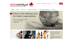 Desktop Screenshot of ethicscentre.ca